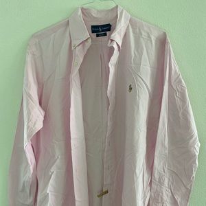 Ralph Lauren Pink Dress Shirt (Large)